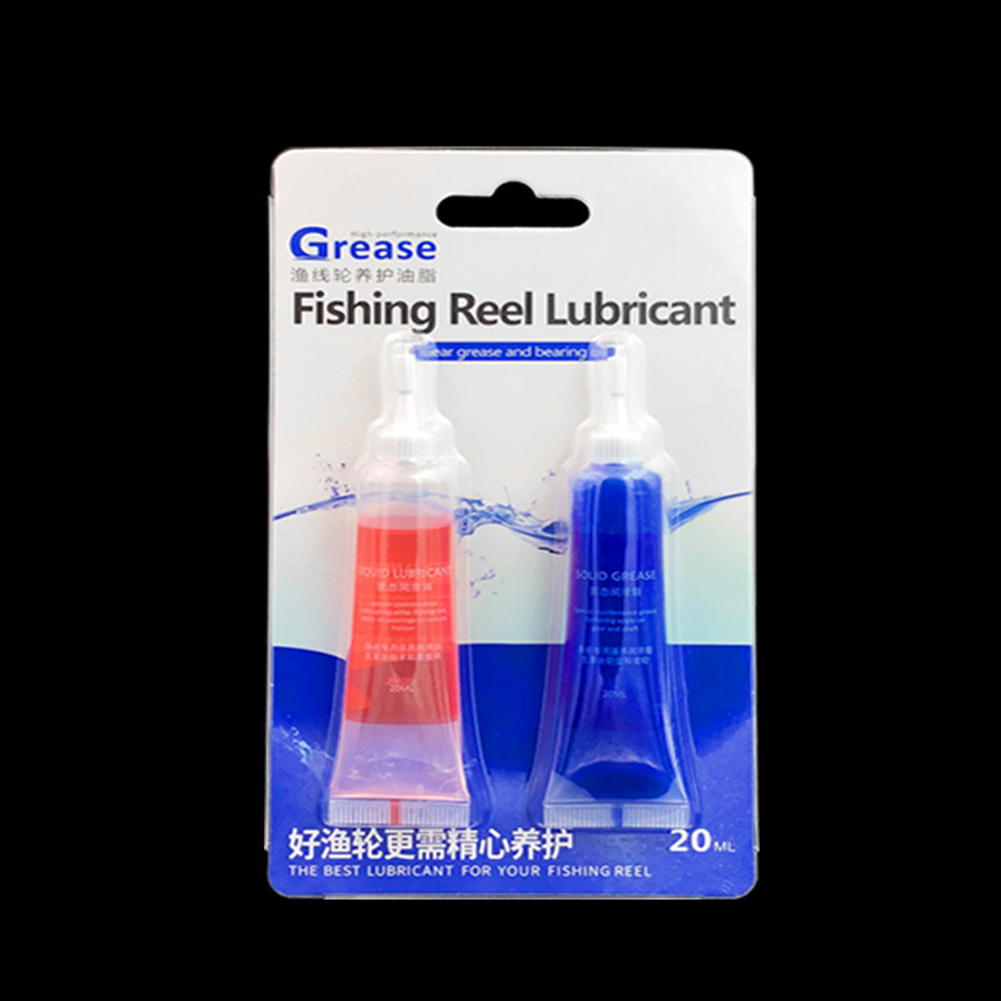 Reel Lubricant - 1/2 ชิ้นรอกตกปลาป้องกันจาระบีน้ำมันหล่อลื่นสำหรับชุดคอมโบรอกตกปลาบำรุงรักษาอุปกรณ์ตกปลาเครื่องมือ