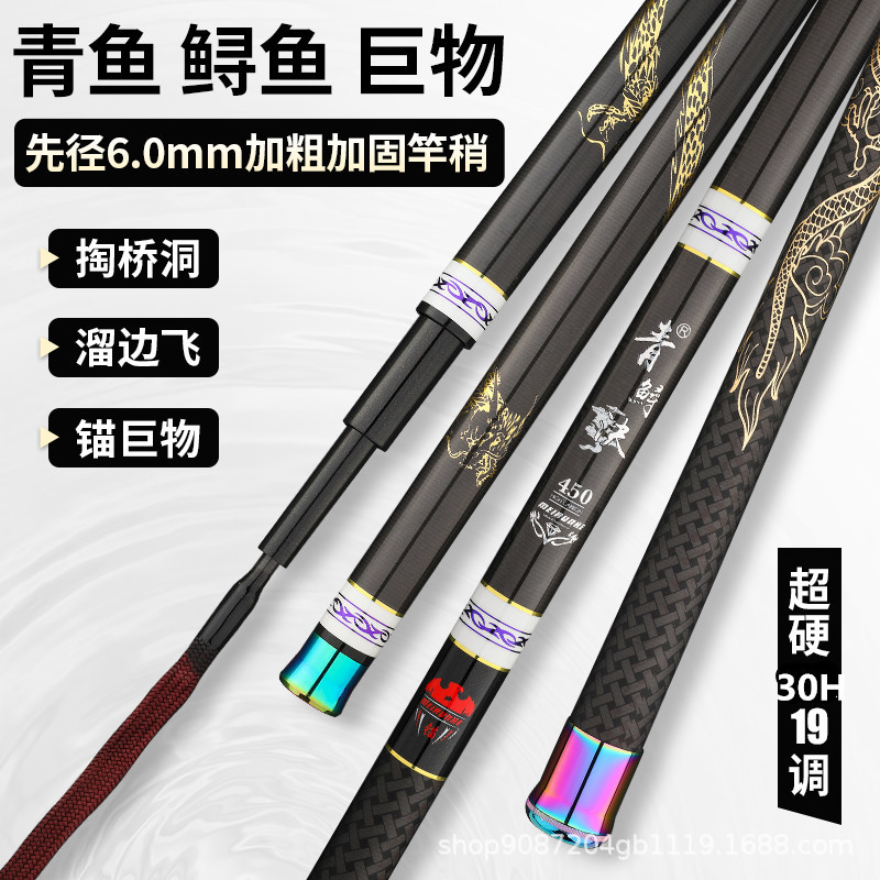 Surf Reel - คันเบ็ดตกปลาคาร์บอนไฟเบอร์แบบยืดหดได้ สำหรับตกปลาแบบสปินนิ่ง ตกปลาแบบเบทคาสติ้ง คันตกปลาแบบพกพา สำหรับตกปลาชายฝั่ง ตกปลาบนน้ำแข็ง