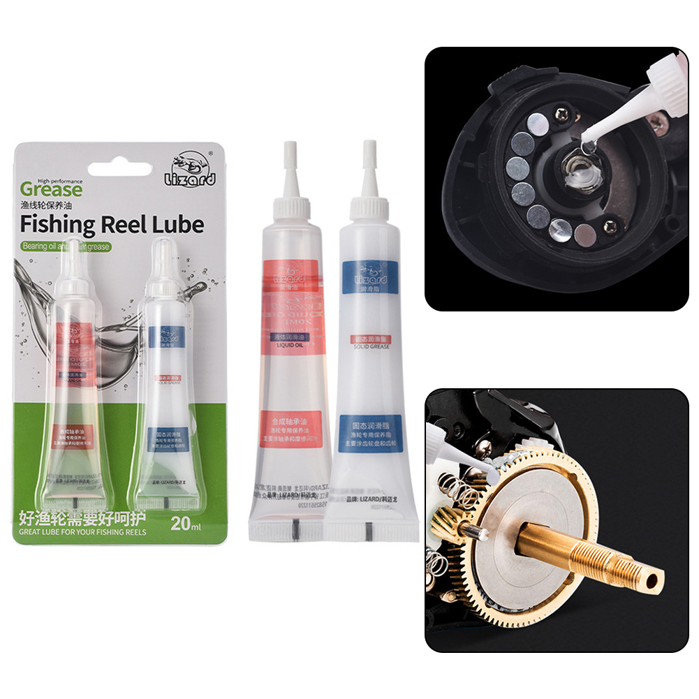 Reel Handle - รอกตกปลา Grease Reel Care รอกตกปลาน้ํามันจาระบีการบํารุงรักษาอุปกรณ์ตกปลาสําหรับหล่อลื่นชิ้นส่วนแรงเสียดทานโลหะ